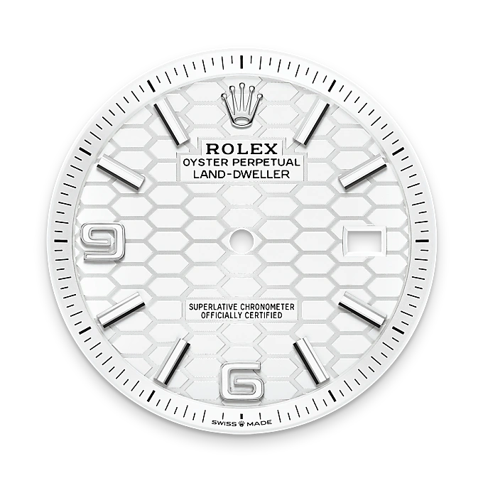 Intense white dial